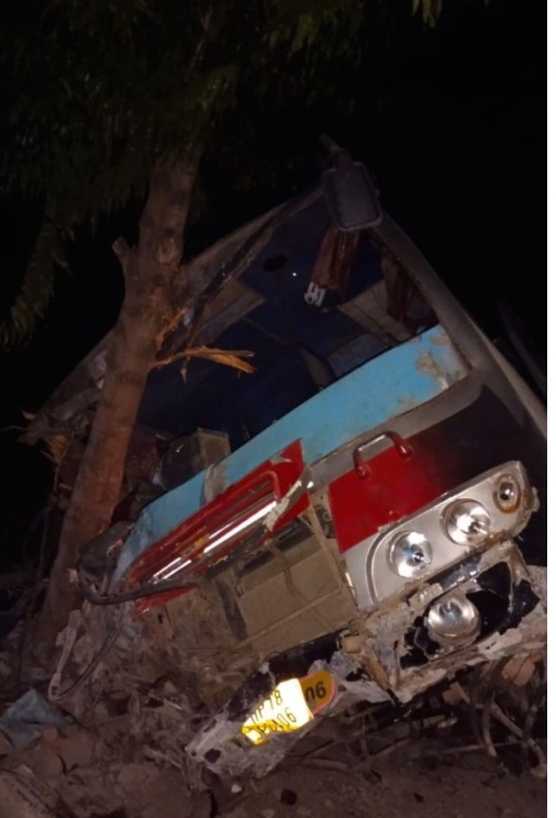 SARGUJA : बस चालक की लापरवाही से  तीन राहगीर की मौत, 15 यात्री घायल